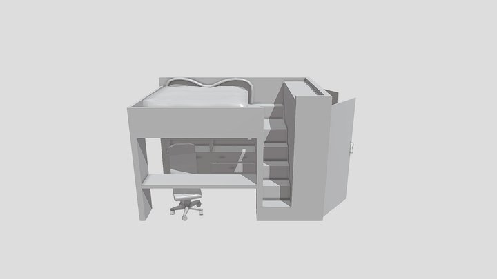 Bunk Bed Candice Gerard2 3D Model