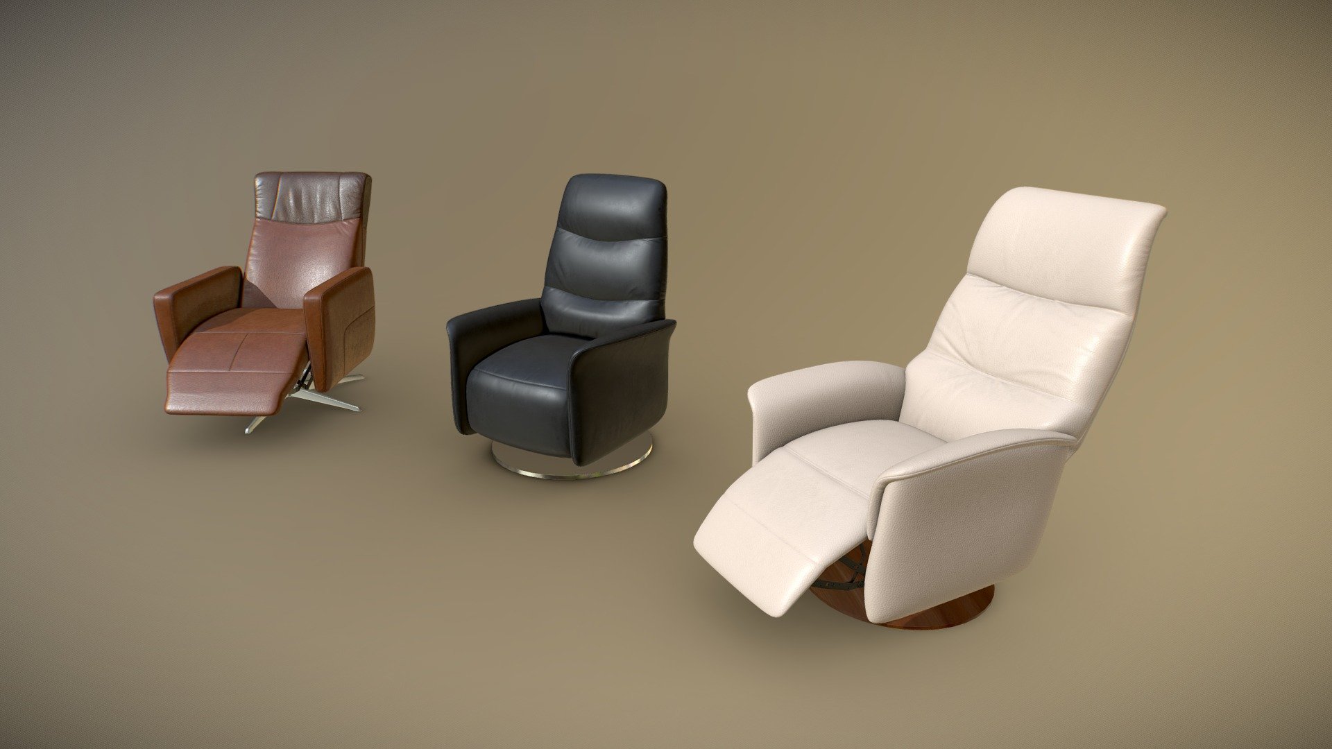 TV Armchairs Showcase 3D model by djurovski [dffc729] Sketchfab