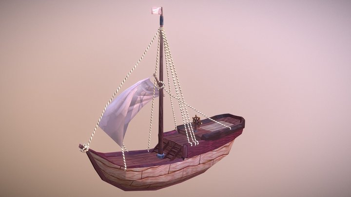 Asset - Low Poly Ship 3D Model