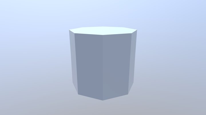 Low Poly Marsmellow 3D Model