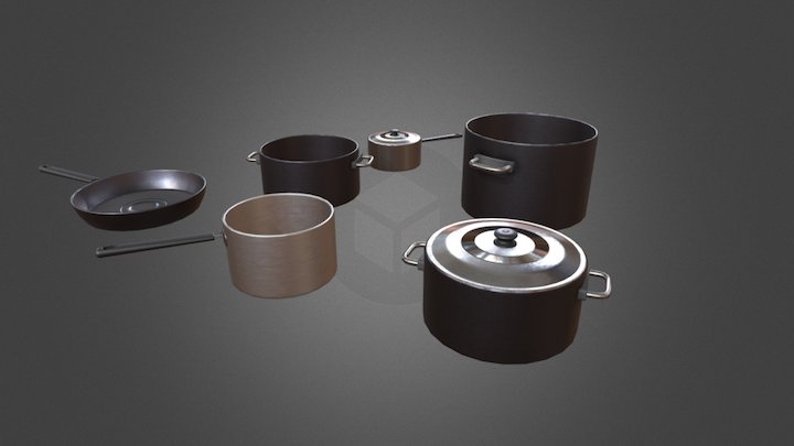 Kitchen props 1 3D Model