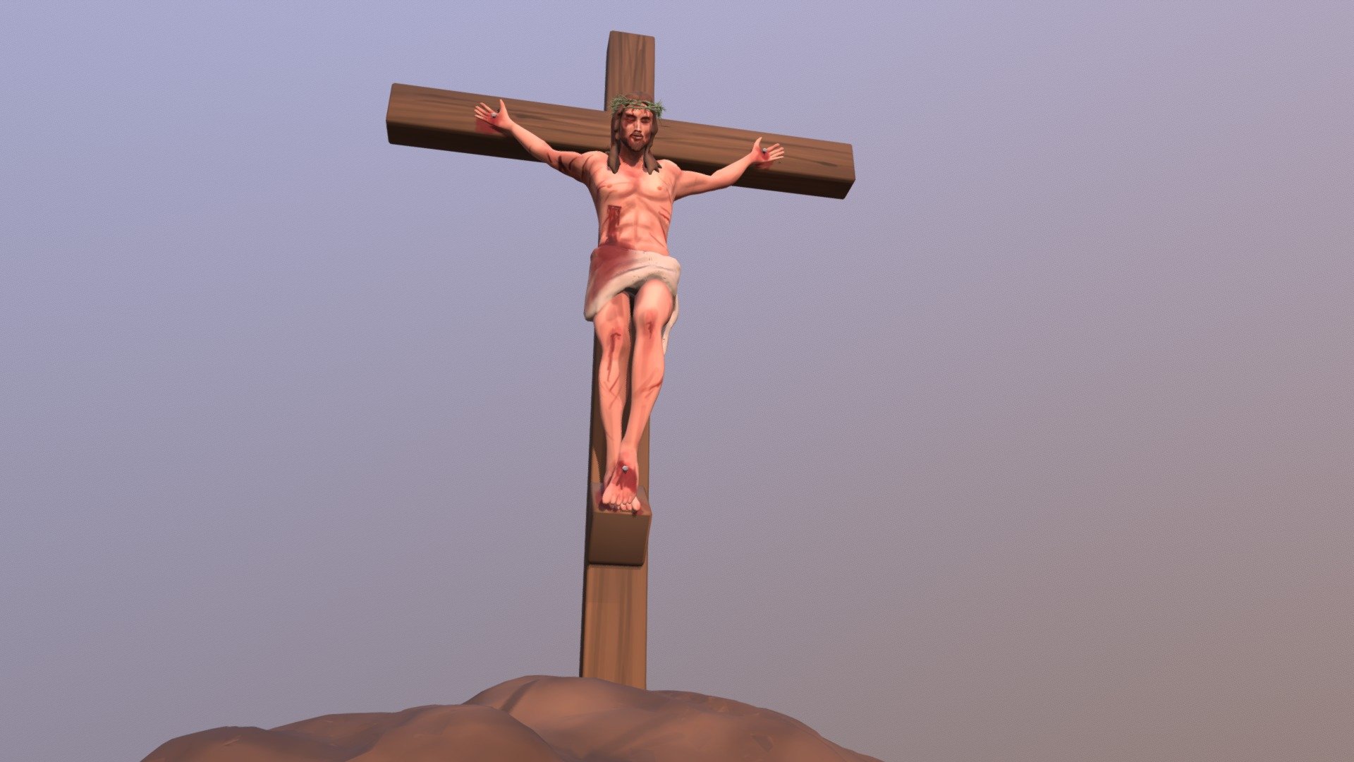 Crucifixion of Jesus Christ (Rough Draft) - 3D model by Bryan T (@BT73)  [dffd052]