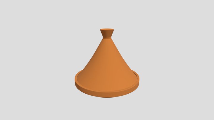Authentic Moroccan Tajine - 3D Model 3D Model