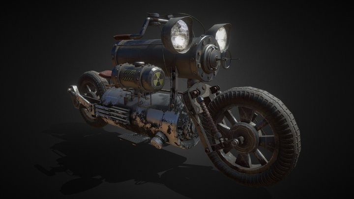 Steampunk_Bike 3D Model