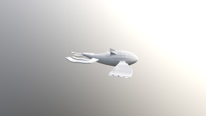 Kyogre Low Poly 3D Model