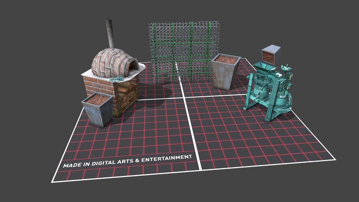 Grandmas House - Texture 2 More detailed props 3D Model