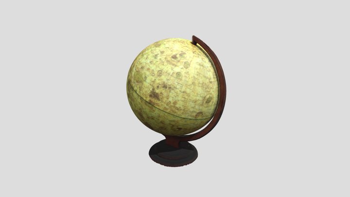 Глобус луны 3D Model
