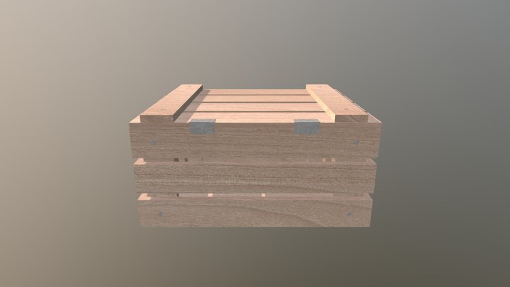 Crate Texture 3D Model