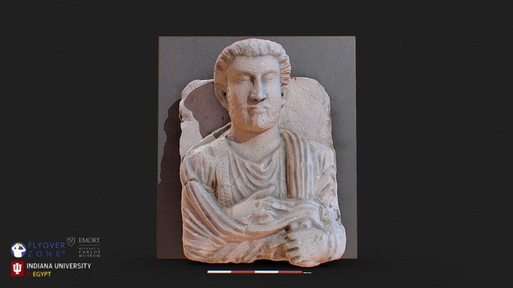 3D rendering of Funerary Relief of a Man