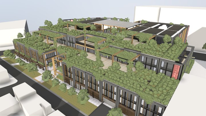 22 O'Riordan St, Alexandria - Facade Only 3D Model