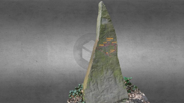 Map of Avalonia bouldering area 3D Model
