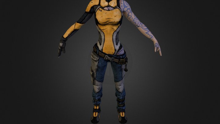 gvv1e7u547-Borderlands 2 - Maya.zip 3D Model