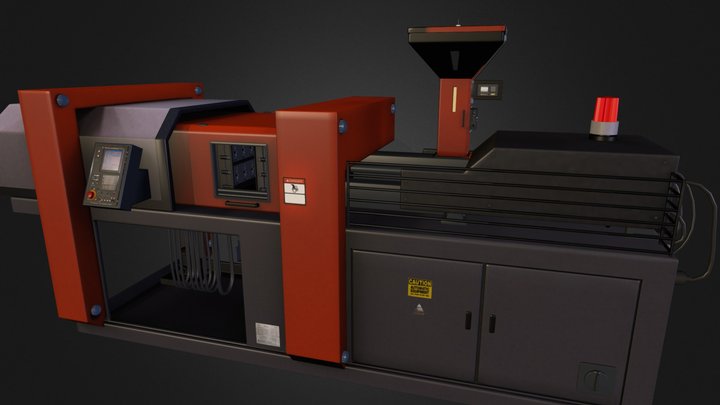injection die molding machine Spritzgussmaschine 3D Model