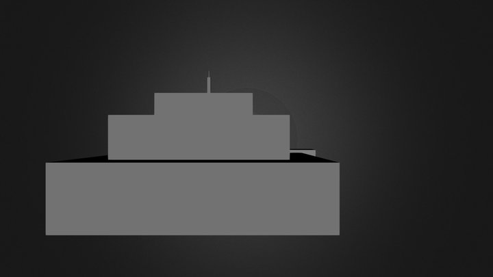 Rectangular cake 3D Model