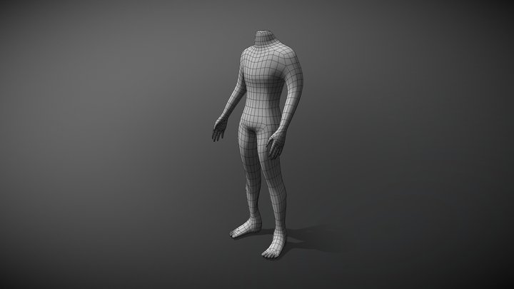 Headless Human Model 3D Model