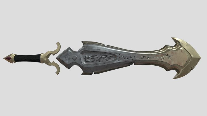 Arcane Blade 3D Model