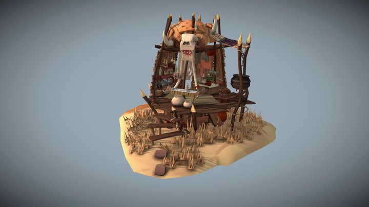DAE bazaar - African potions 3D Model