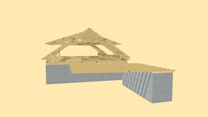 Vertikaltdelt tomannsbolig, Molde 3D Model