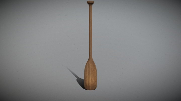 Weathered Wooden Paddle_Hi