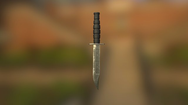 Combat knife 3D Model