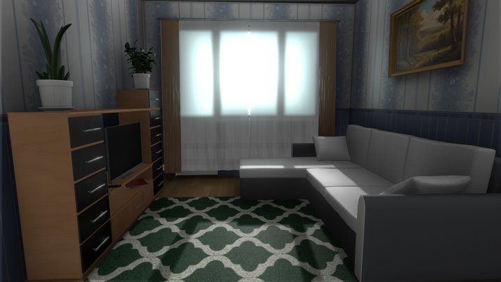 Compact Apartment | 3D Visualisation 3D Model