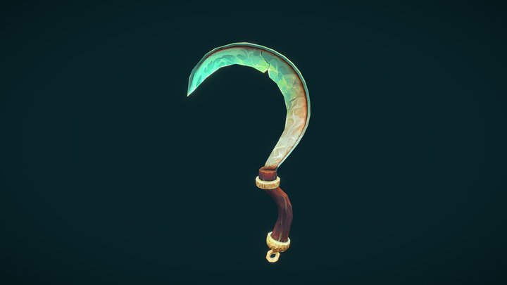 Stylised Ethereal Sickle 3D Model