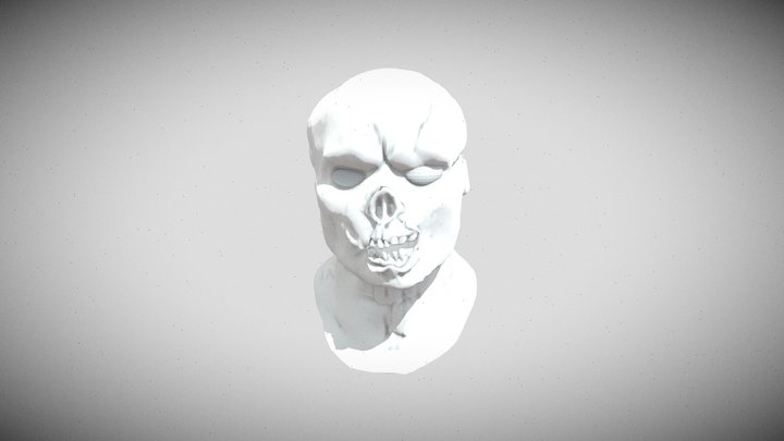 Ghost Jason Head Sculpt V2 3D Model