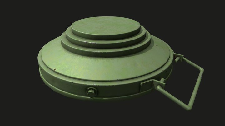 Soviet Land Mine TMM-1 3D Model