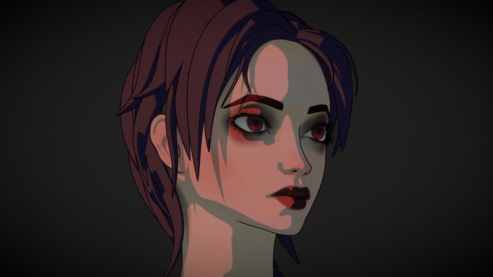 Anime Female Head