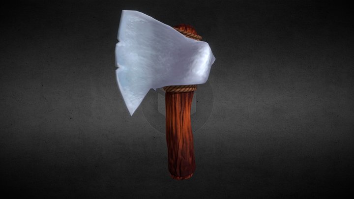 Axe Low-poly 3D Model