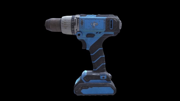 photoscan low poly electric drill