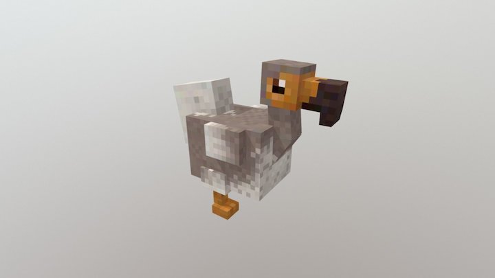 Minecraft like dodo 3D Model