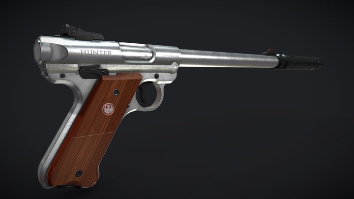 Ruger Mark IV Hunter + Modify Banish 22 3D Model