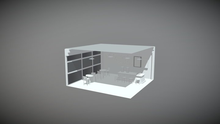 Coffee Shop 3D Model