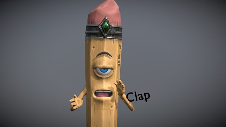 Bored Pencil 3D Model