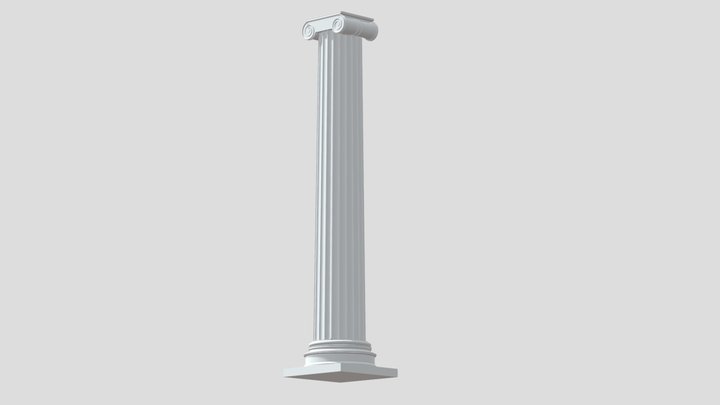 Ionic Column of the Leonidaion, Olympia 3D Model