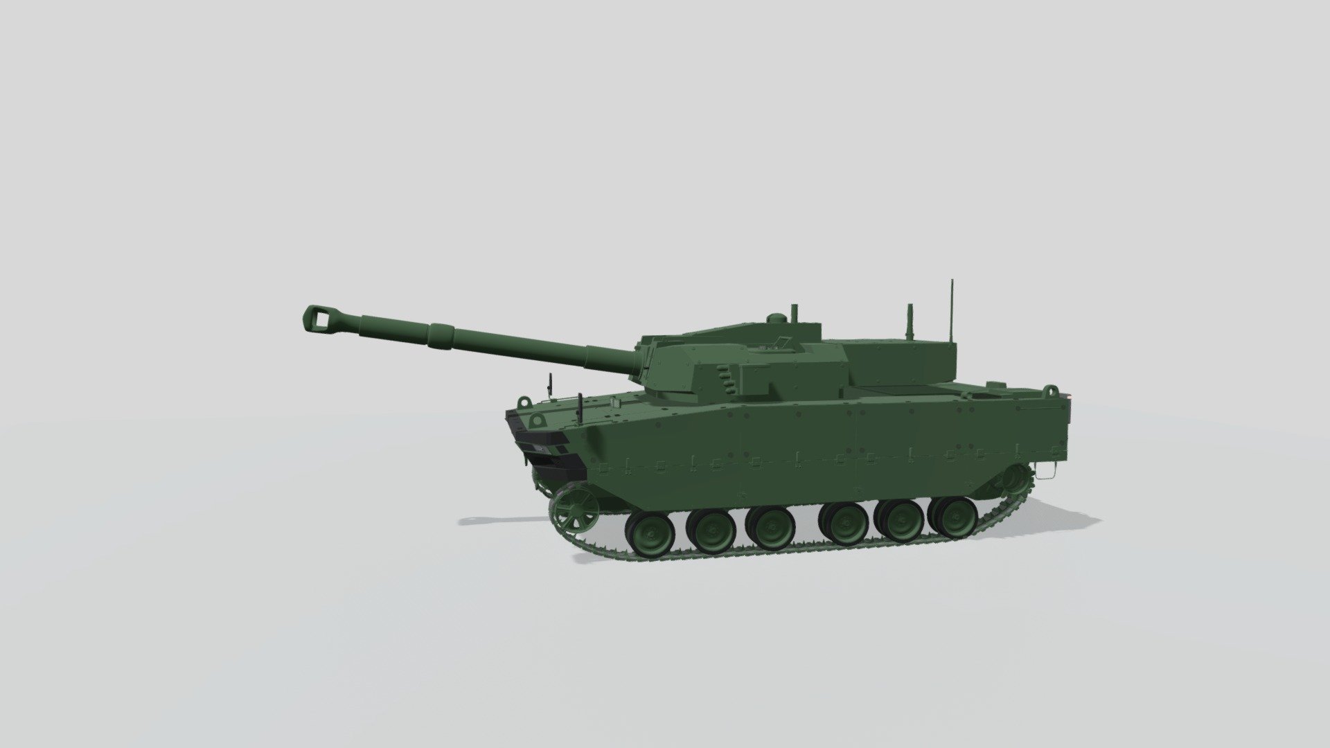 Tank MT Harimau Pindad - 3D model by AISYAH DESIGN (@sinyo913) [e01059f ...