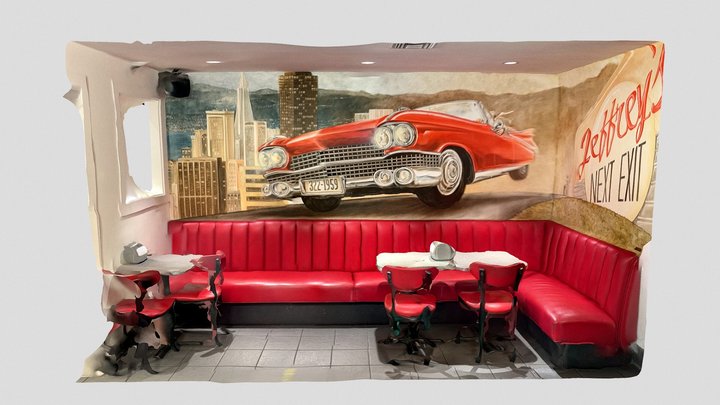 Day 360: Menlo Park retro dine-in – Free 3D Model STL