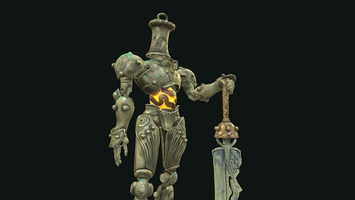 Sun Walker - Game Ready Stylized Character 3D Model