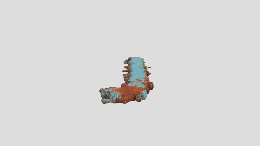 Rough Metal Letter J