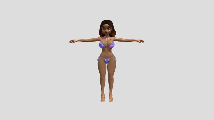 Alya Bikini 3D Model