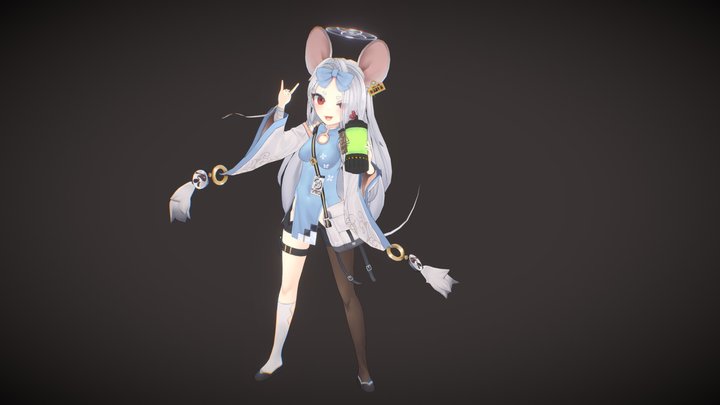 Blue Archive Saya 3D Model