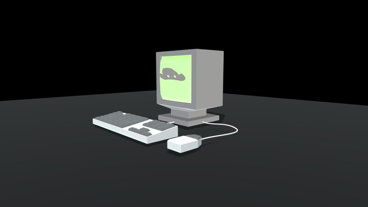 computer 3D Model