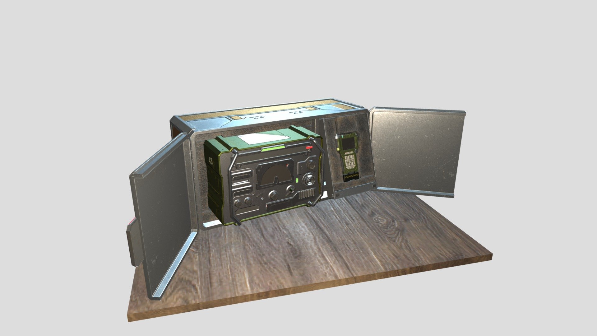 Radio station Download Free 3D model by Pard [e016fd3] Sketchfab