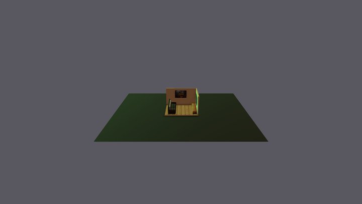 TV Room 3D Model