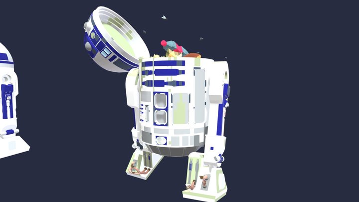 R2d2 Composition 3D Model