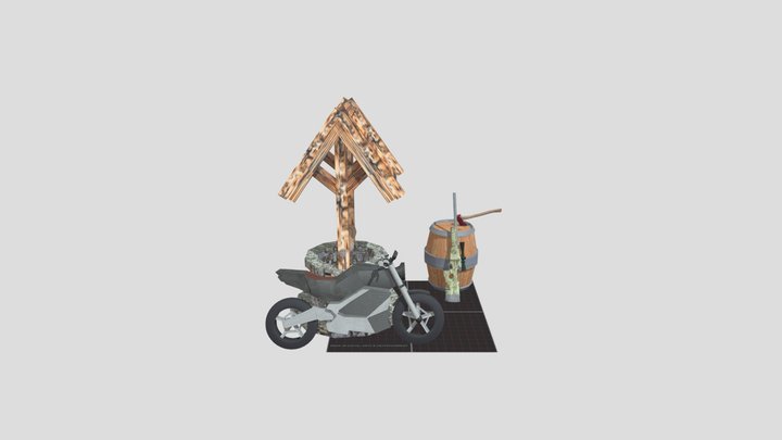 DAE 5 Finished props - Forest Loner 3D Model