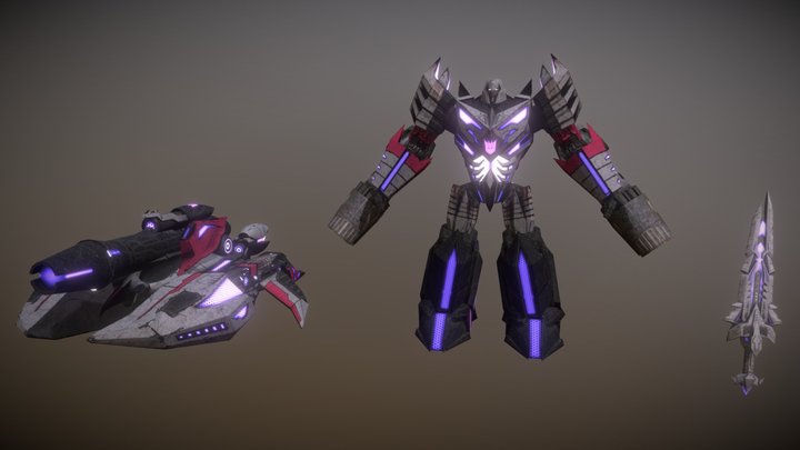 Transformers Fall Of Cybertron Megatron – Modello 3D gratuito STL