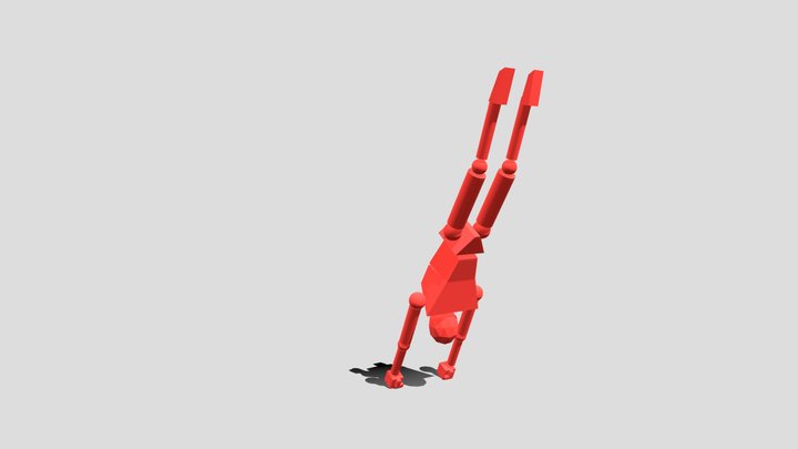 Low poly Kungfu character