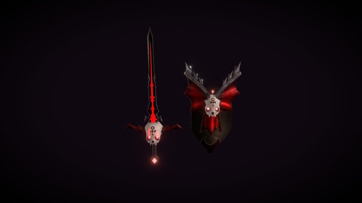 Vampiric Weapon Set 3D Model